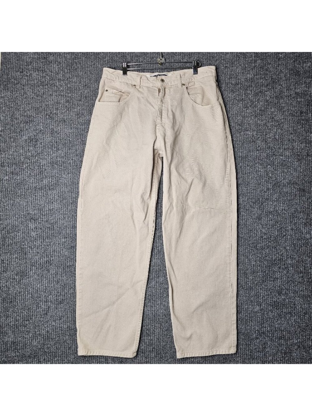 Vtg Anchor Blue Baggy Jeans Mens 34x29 Tan Denim Relaxed Fit Straight Leg